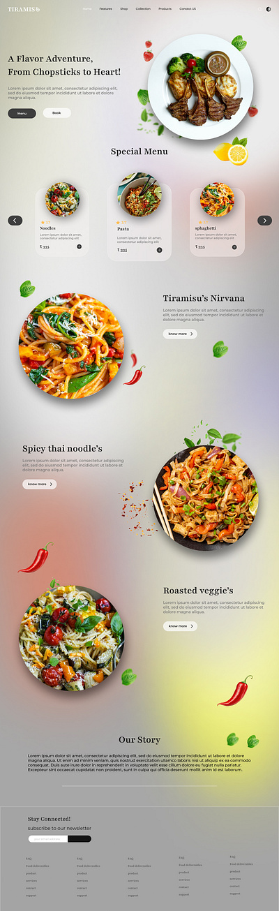 FOOD WEBSITE figma food uiux website