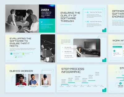 Software Engineer Presentation branding design graphic graphic design pitch deck presentation powerpoint powerpoint design presentation