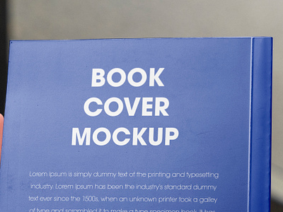 Book Cover Back Side Mockup backside blue book branding girl graphic design logo mockup product stationary