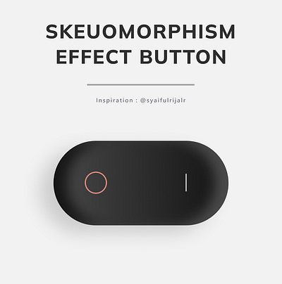 Skeuomorphic Button 3d ui