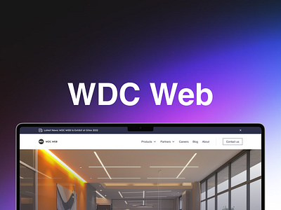 WDC Web - Redesign Project design concept landing page minimalist design minimalist layout modern design redesign typography ui design web design website redesign