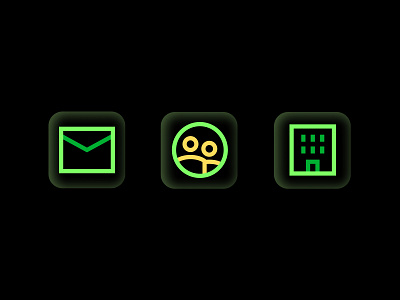 NEON ICONS in SHARP! asset branding design flat icon icons line minimal neon ui vector