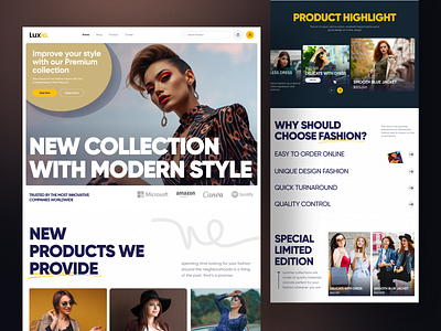 Fashion E-commerce Website Design cloths e commerce landing page fashion fashion ecommerce fashion website homepage ui landing landing page online store onlineshopping shopping style uiux web design web ui webdesign website