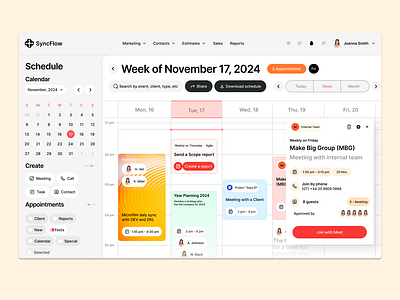 Calendar - schedule your day ! design ui