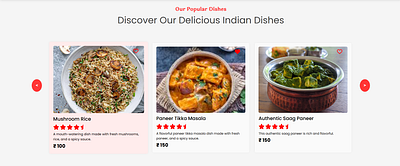 Daily UI Challenge #069 css dailyui day69 design dish dishes html image popular restaurant trending ui ux uxui wesite