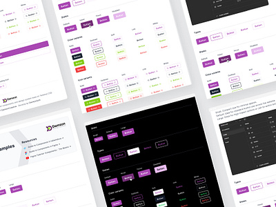 🚀 Introducing the Damson Design System - Button Components 🚀 buttoncomponents damsondesignsystem figma productdesign tailwindcss ui uxuidesign webdesign