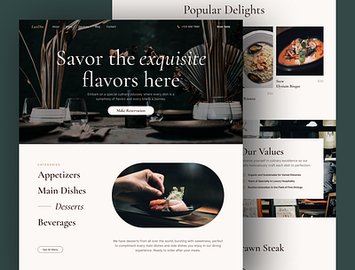 LuxDin – Restaurant Website Framer Template chefcrafted culinary experience dining gredefined elegant dining fine dining food explorer food inspo framer design gourmet food luxdin luxury dining menu inspo online experience restaurant website table booking ui inspiration ui showcase ui trends