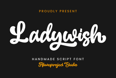 Ladywish - Handmade Script Font logo