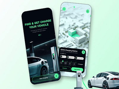 EV Charging Mobile App animation app ui car car charging app charging station design ecar electric car ev app ev charge ev charging ev charging app ev charging mobile app interaction interface map tesla traffic uiux vektora