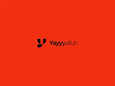 Yayyy.club Branding branding design graphic design illustration logo orange sticker