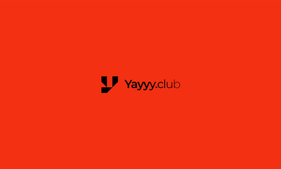 Yayyy.club Branding branding design graphic design illustration logo orange sticker