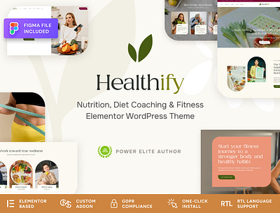 Healthify - Diet Recipes & Health Coaching WordPress Theme clinic web design cmsmasters dietitian website fitness wordpress theme health website web design website design wellness web design wellness wordpress theme wordpress theme