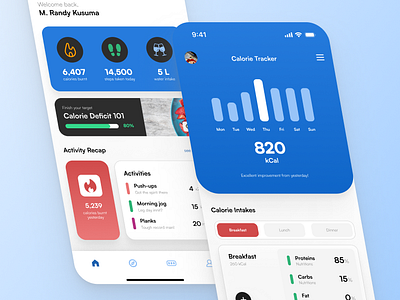 Zenyx - Fitness Tracker App UI Exploration app design exploration explore fitness fitness tracker mobile mobile ui tracker ui ui design ui exploration