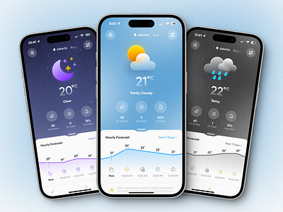 Weather App app clean cleanui cloudy design forecast ios mobile mobile app rain setting sunny sunset thunderstrom ui weather weather app weather forecast weatherapp weatherforecast