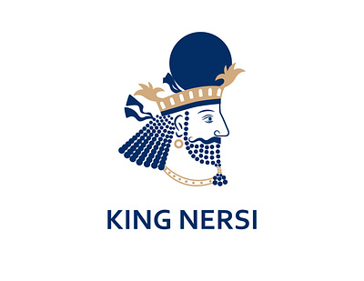 King NERSI graphic design illustration iranian art logo