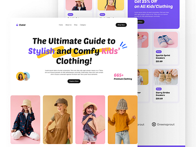 Framer - Kids Fashion Store Landing Page cms design design inspiration fashion framer kids landing page landing page design playful store ui web web design website website design