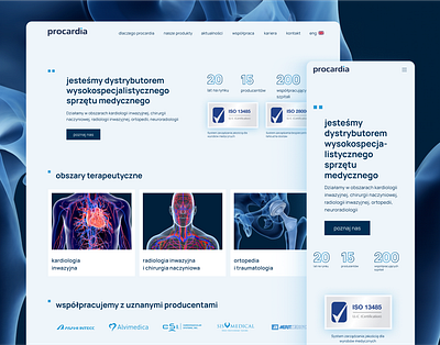 Website for Procardia - new UI design cleandesign design digitalredesign health healthcaredesign medical medtech mobile first modernui polishhealthcare ui ux writing