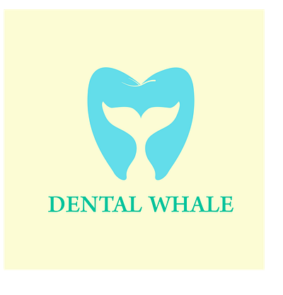 DENTAL WHALE art blue braning dental dental logo dolphin graphic design illusion illustration jpg logo logo design negative negative space optical illusion orca png tooth whale whale logo