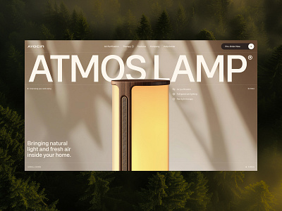 ATMOS® Lamp by AYOCIN animation furniture interaction lamp nature product promo typography website