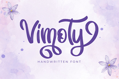 Vimoty - handwritten Font signature