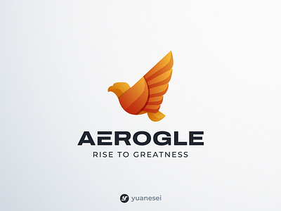 AEROGLE LOGO DESIGN app branding business colourful eagle gradient graphic designer logo logo designer modern ui ux