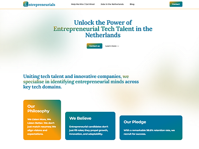 The Entrepreneurials homepage