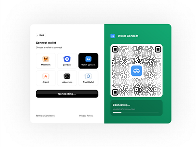 Connect wallet blockchain connect wallet crypto dashboard design illustration landing page ui web3