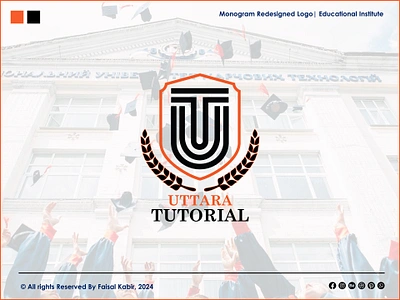 Uttara Tutorial Logo Redesigned | Educational Institute Branding abstract logo academy logo classic logo coaching center logo college logo education logo educational educational institute logo educational logo graphic design institute logo logo logo design logo designer minimalist logo modern logo monogram logo school logo shield logo university logo