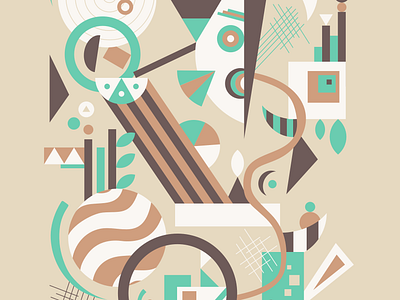 Chocolate mint art composition geometry graphic design illustration illustrator shapes vector