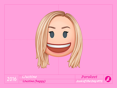 Icon of the Day #73 app design emoji icon icons ijustine illustration imessage ios pink stickers