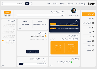 DASHBOARD dailyui dashboard dashboard farsi design landing page persian trend ui ui design ux website