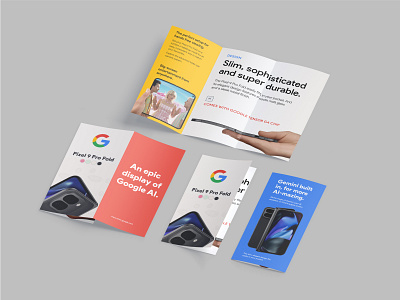 Google Pixel 9 Fold awesome branding brochure brochuredesign design illustration minimal