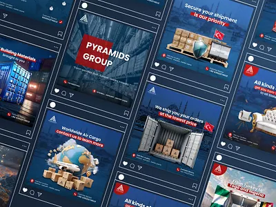 Social Media Posts for Logistics Company ads design graphic design logistics social media turkey