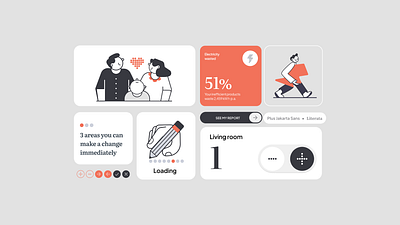 Visual Design for a Sustainability App app branding characters empty state graphic design iconography illustration india minimal product survey sustainability ui vector visual design