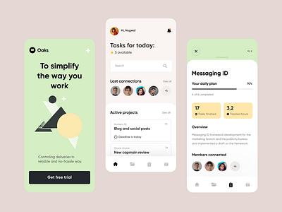 Task Manager App app application design figma manager mobile app task task manager trend ui ux