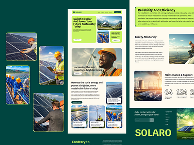 Solar Energy Company Website Design app design branding clean energy ux eco friendly web design figma solar website design figma uiux design green energy web design landing page design mobile app design renewable energy ui design solar energy uxui solar energy website solar power company ui techwitpro ui uiux uiux design ux web design website design