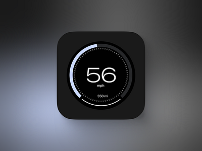 CarPlay instrument cluster speedometer design. clean graphic design minimalist ui webdesign