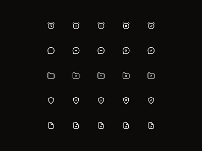 Icons with Variants 🎨 design icon icon pack icon set icons minimal saas ui web design