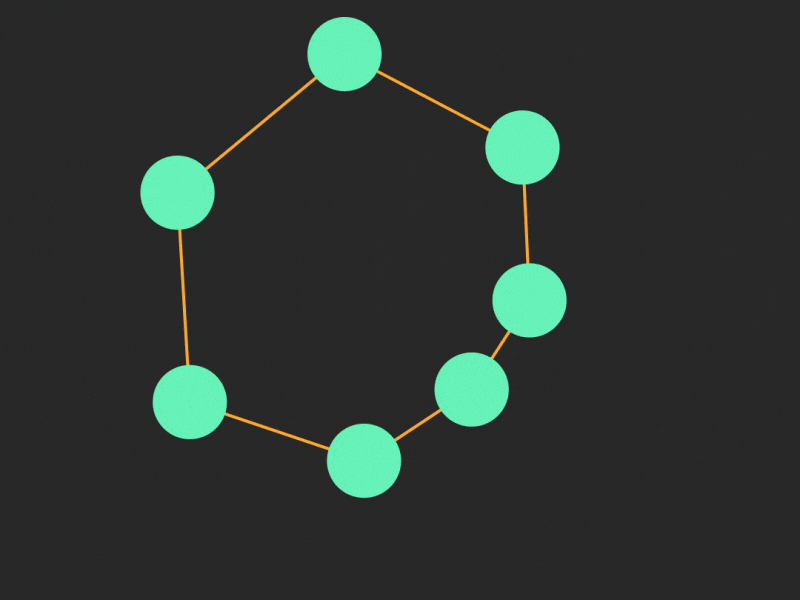 Connection ropes between Glyphs 2d after effects animation connect design dynamic motion procedural script tool