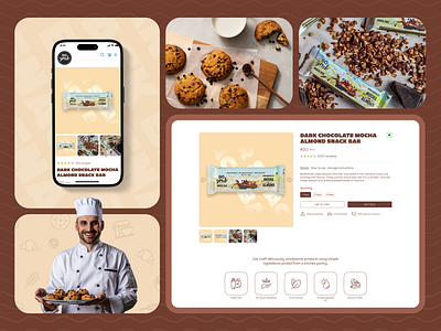 Product page Design for Go Grub Ecommerce aboxagency biscuit website brand identity design natural snacks product page design shopify website snack website ui web web design