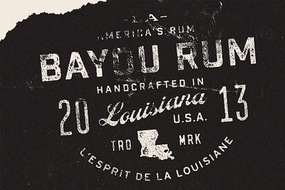 Bayou Rum apparel graphic bayou rum graphic design label design merchandise vintage