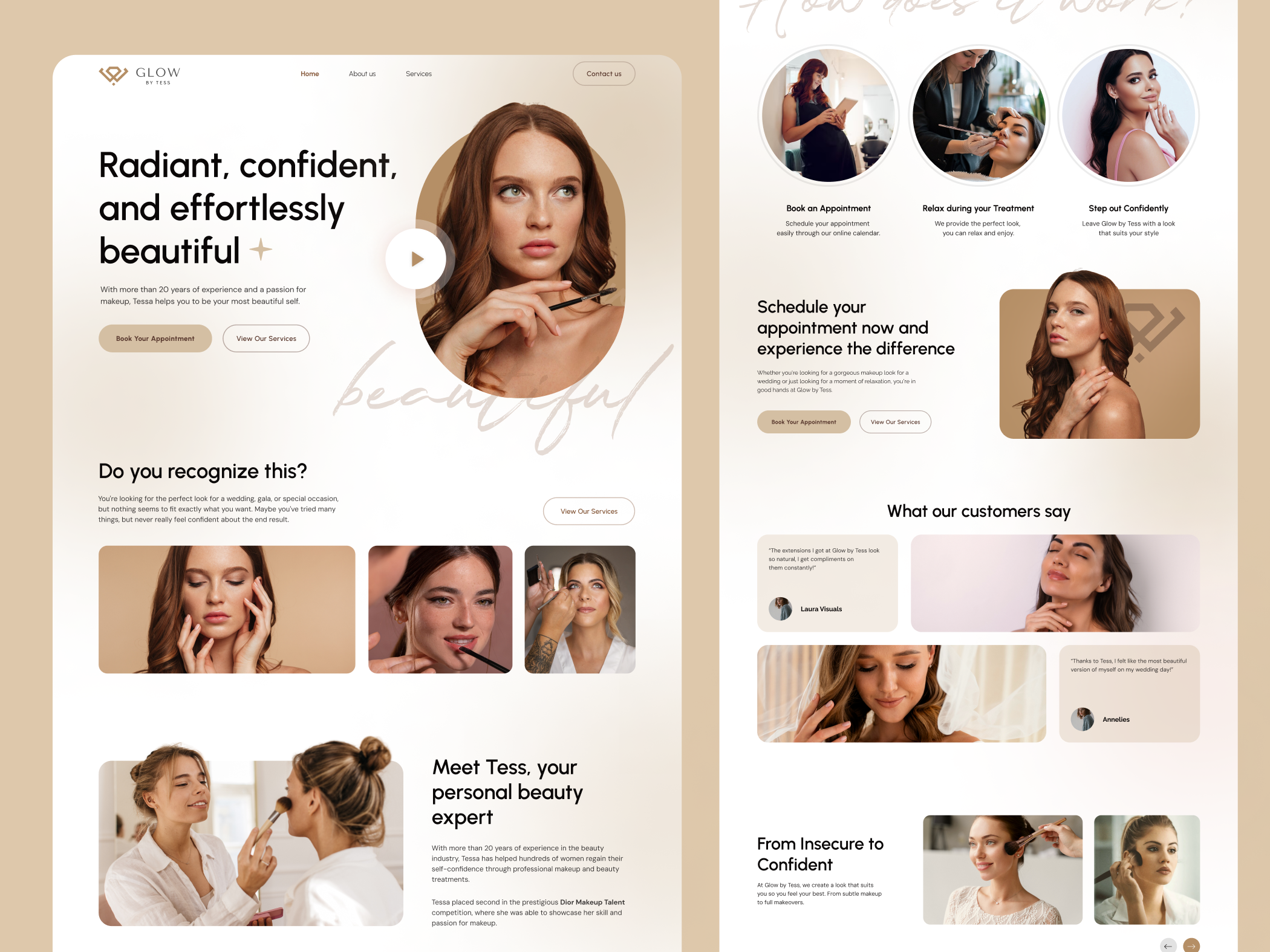 Example of Landing Page  Design + Implementation