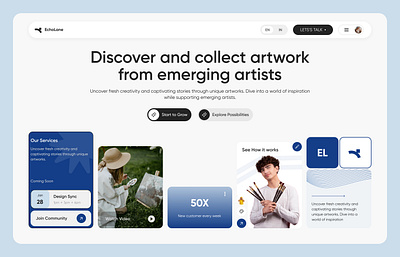 Bento UI Landing Page bento herosection landingpage ui