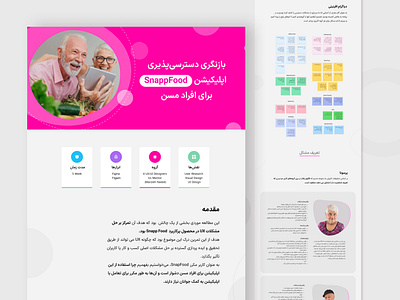 A UX case study to review the Accessibility of SnappFood’s app accessibility branding case study design elderly people food graphic design landing page ui ux ux case study