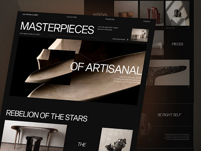 LAS - Modern Artistic Furniture Website Product Collection Page aesthetic artistic awwwards case study collection page company profile ecommerce elegant furniture landing page luxury minimalist modern online shop product page ui ux web design website website designer