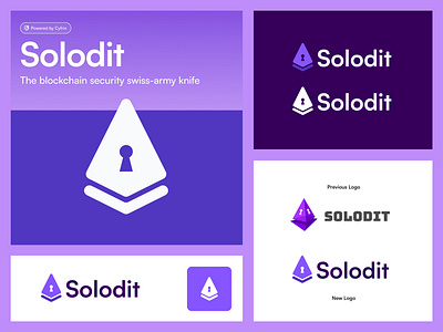 Solodit - Logo Redesign blockchain branding contract creative logo crypto cyfrin identity jeroen van eerden logo logo design modern logo research security smart contract solo solodit web3