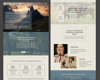 Retreat Center Landing Page figma graphic design landing page retreat ui uiux ux