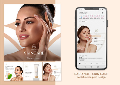 Radiance Skin Care – Social Media Post Design branding social media posts