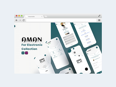 Aman app mobile app ui