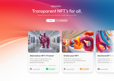 NFT Card Design crypto design nft ui uiesign uiuxdesign ux web3 webdesign